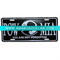 aluminum car licence plate