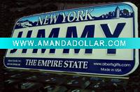 aluminum personal licence plate
