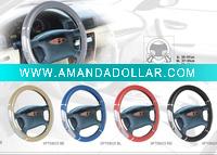 Wholesale fashion comfortable reflective pvc steering wheel cover