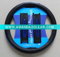 Wholesale fashion comfortable car steering wheel cover set