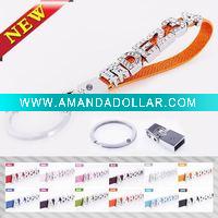 Wholesale promotion car key chain,DIY key chain with letter in gifts car accessories