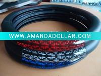 Wholesale car accessories leather steering wheel covers