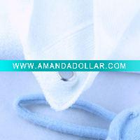 Wholesale 40*40cm microfiber Hang hole towel microfiber facial cleaning cloth white