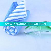 Wholesale 30*30cm microfiber kitchen towel striped towel dish towels