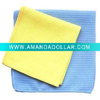 Wholesale microfiber waffle car cleaning cloth