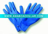 coated blue nylon safety glove