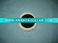 Sheepskin buffing pad