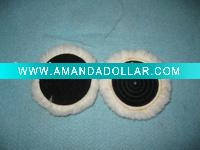 Wool buffing pad