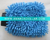 Microfiber chenille cleaning glove