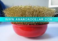 Wholesale cup brushes/wire brush/shank crimped wire brush