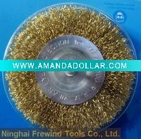 Wholesale wire brushes/wheel brush/shank crimped wire brush