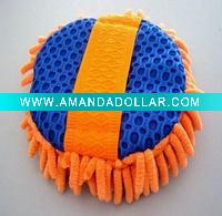 microfiber mesh scrubber and sponge, Microfiber chenille sponge