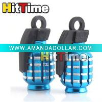 Wholesale Metal Tyre Valve Dust Caps Grenade Car Motorcycle Free Air Mail ONLY Wholesale