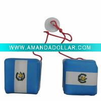 Flag Dice Car Hanger