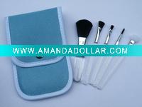 Wholesale 5pcs goat hair gift cosmetic brush with bag