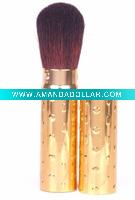 Wholesale newly design retractable powder brush with crystal