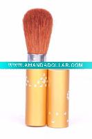Wholesale fashional retractable powder brush with crystal