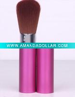 Wholesale high quality professional retractable powder brush with crystal