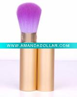 Wholesale high quality fashional retractable powder brush with crystal