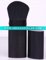Wholesale black newly fashional design retractable powder brush