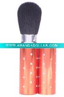 Wholesale newly design retractable powder brush with crystal
