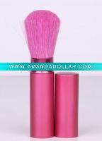 Wholesale pink retractable powder brush