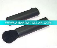 black plastic retractable powder brush