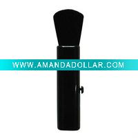 Wholesale goat hair plastic retractable powder brush