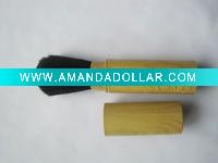 Wholesale plastic wood grain goat hair retractable powder brush
