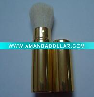 Wholesale golden retractable cosmetic brush