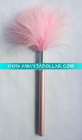 Wholesale pink soft turkey feather brush