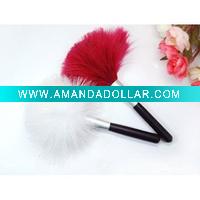 Wholesale white turkey feather cosmetic brush
