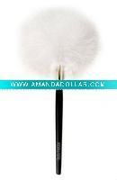 Wholesale white turkey feather cosmetic powder brush