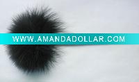 Wholesale black soft turkey feather cosmetic brush