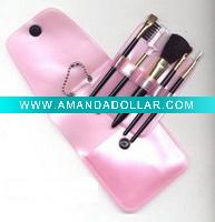 Wholesale 5pcs pink gift cosmetic brush set/ makeup brush set
