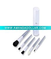 Wholesale 5pcs cosmetic brush set/ makeup brush set in Aluminum tube