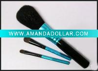 Wholesale 3pcs high quality professional cosmetic brush set/ makeup brush set