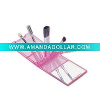 Wholesale 5pcs professional cosmetic brush set with plastic box
