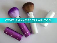 Wholesale diamond and crystal retractable brush