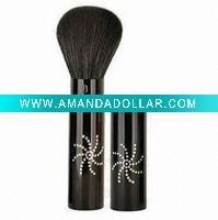 metal retractable makeup brush