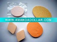 Combined cosmetic sponge