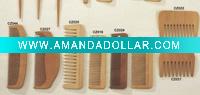 Wholesale Wood comb Yellow peach wooden comb