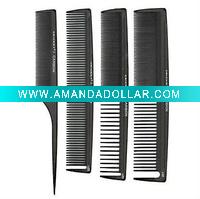 Wholesale Salon Stylist Carbon Comb 4 Pack Set