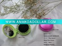 Wholesale foldable comb&mirror(travel comb&mirror)