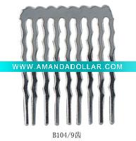 Wholesale Nine teeth metal beading comb B104