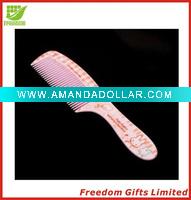 Cute Logo Printed Hair Hotel Comb,Plastic Home Comb