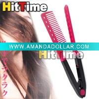 Wholesale DIY Salon Hairdress Styling Hair Straightener V Comb Wholesale