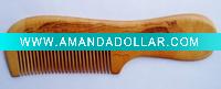 Wholesale Wooden comb with laser carving