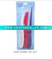 HAIR COMBS 3PC SET