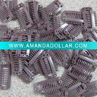 Wholesale steel and silicon clips, hair extension clips